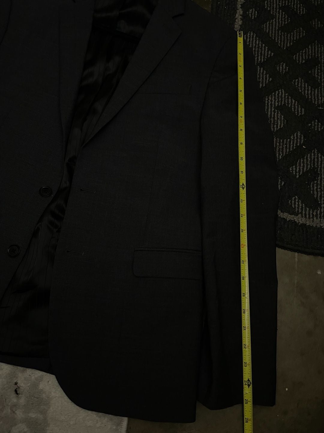 Express Photographer Suit Jacket Gray Fitted 10