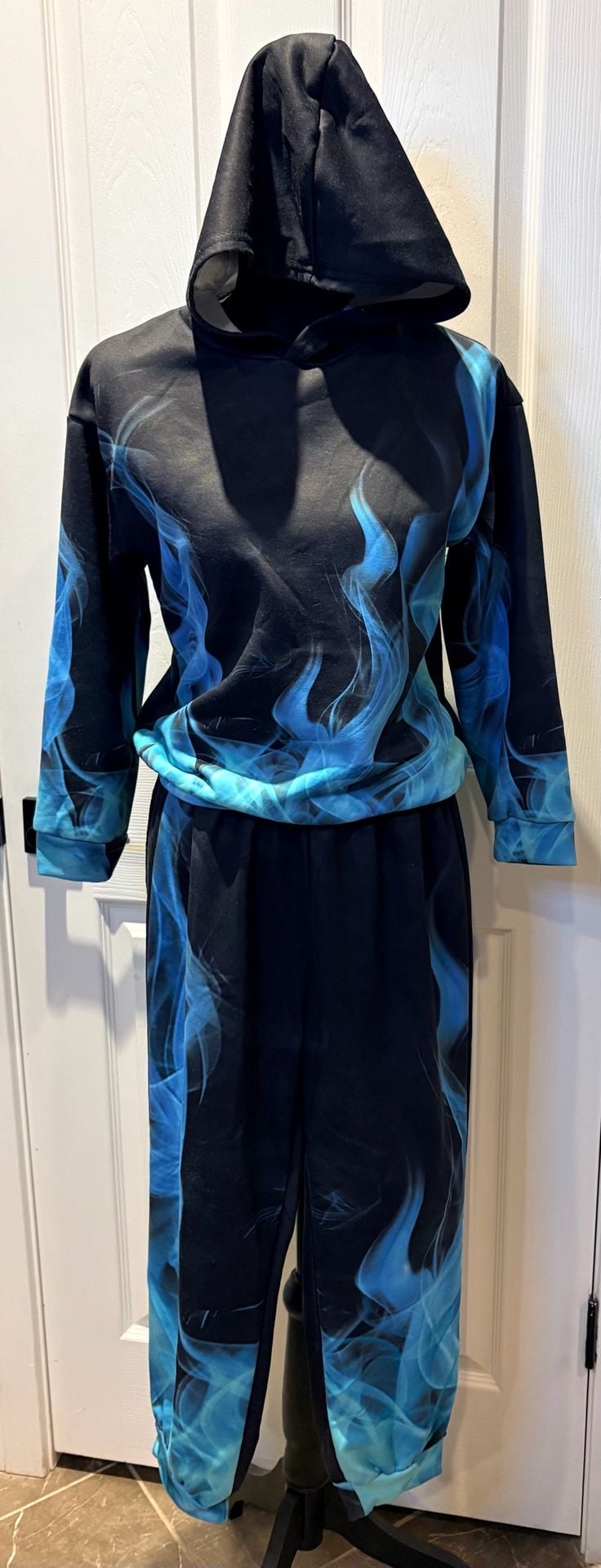 Shein Hoodie And Sweatpants Set Size 9Y Blue Flame (179) 2