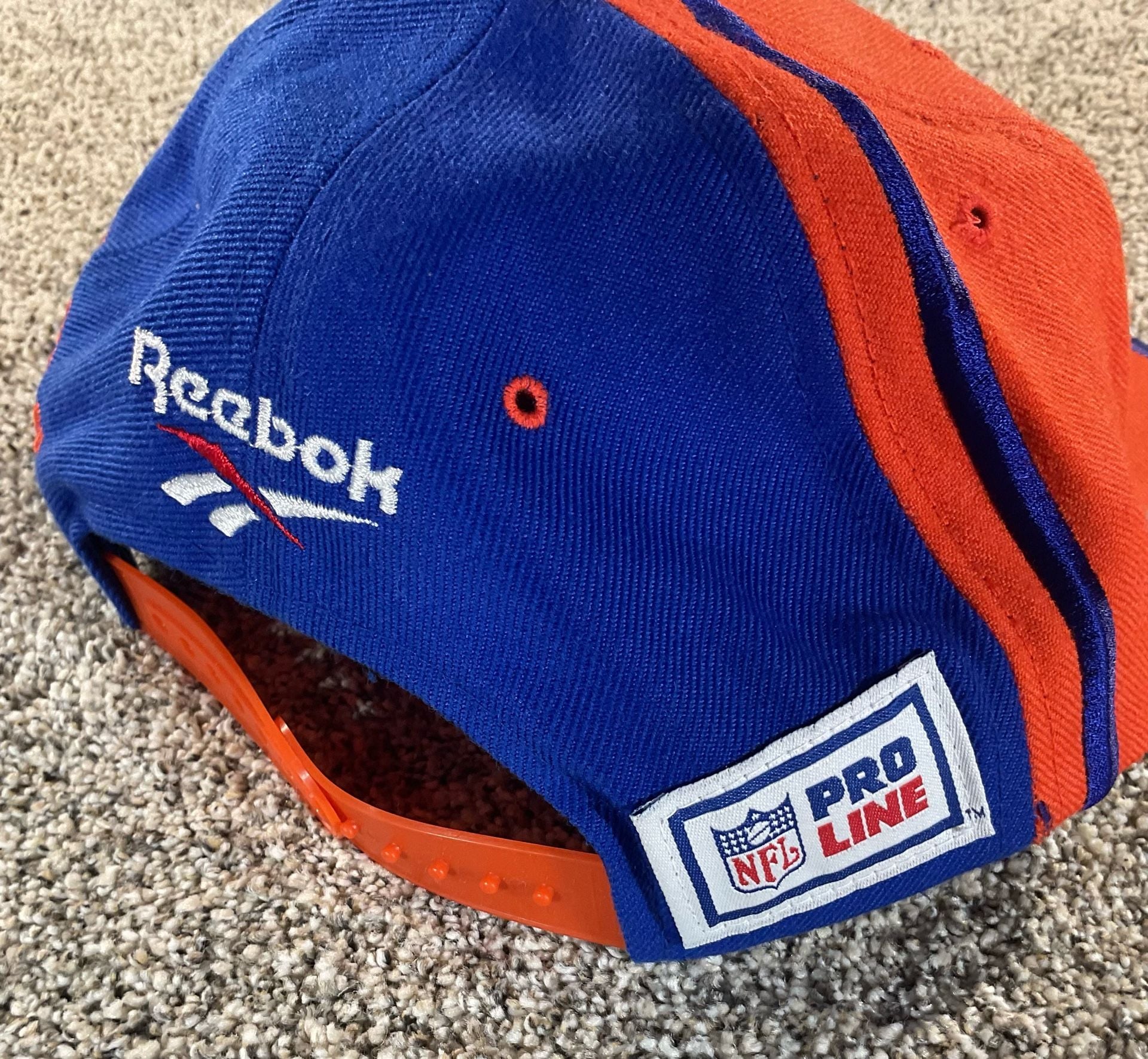 90’s Reebok Proline Vintage Denver Broncos NFL Snapback Hat Orange NEVER WORN 8