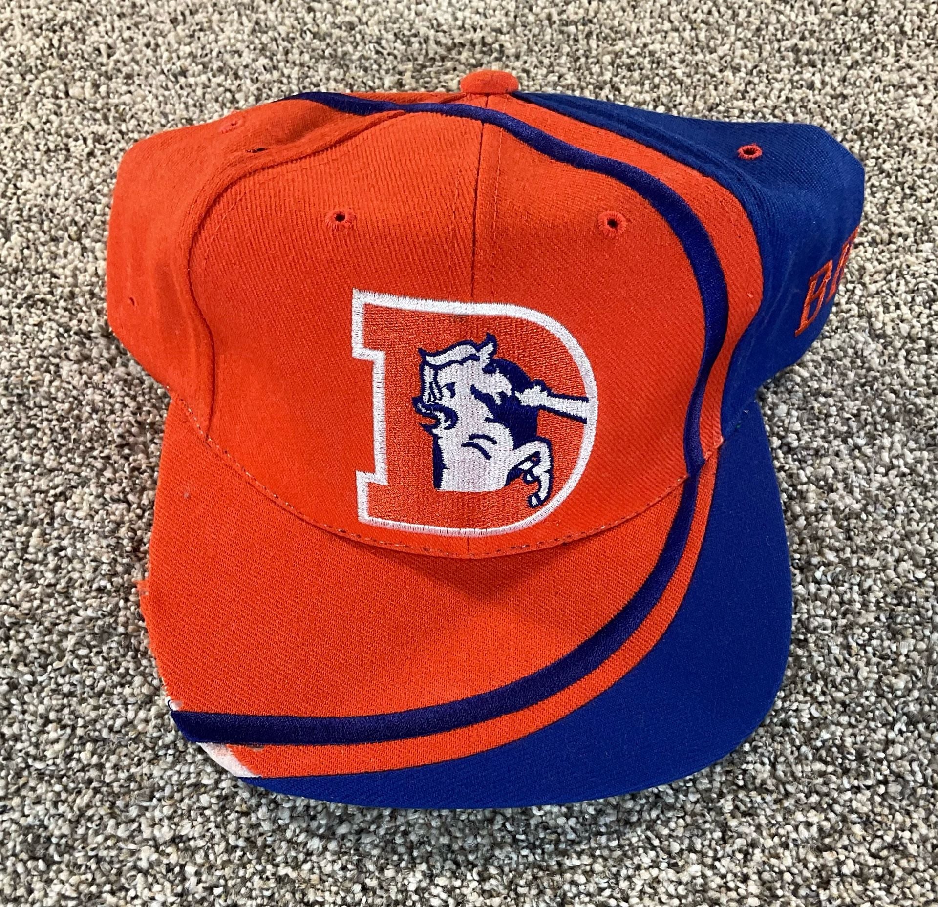 90’s Reebok Proline Vintage Denver Broncos NFL Snapback Hat Orange NEVER WORN 2