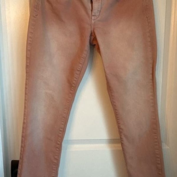 American Eagle Stretch Skinny Pink Faded Jeans Size 8