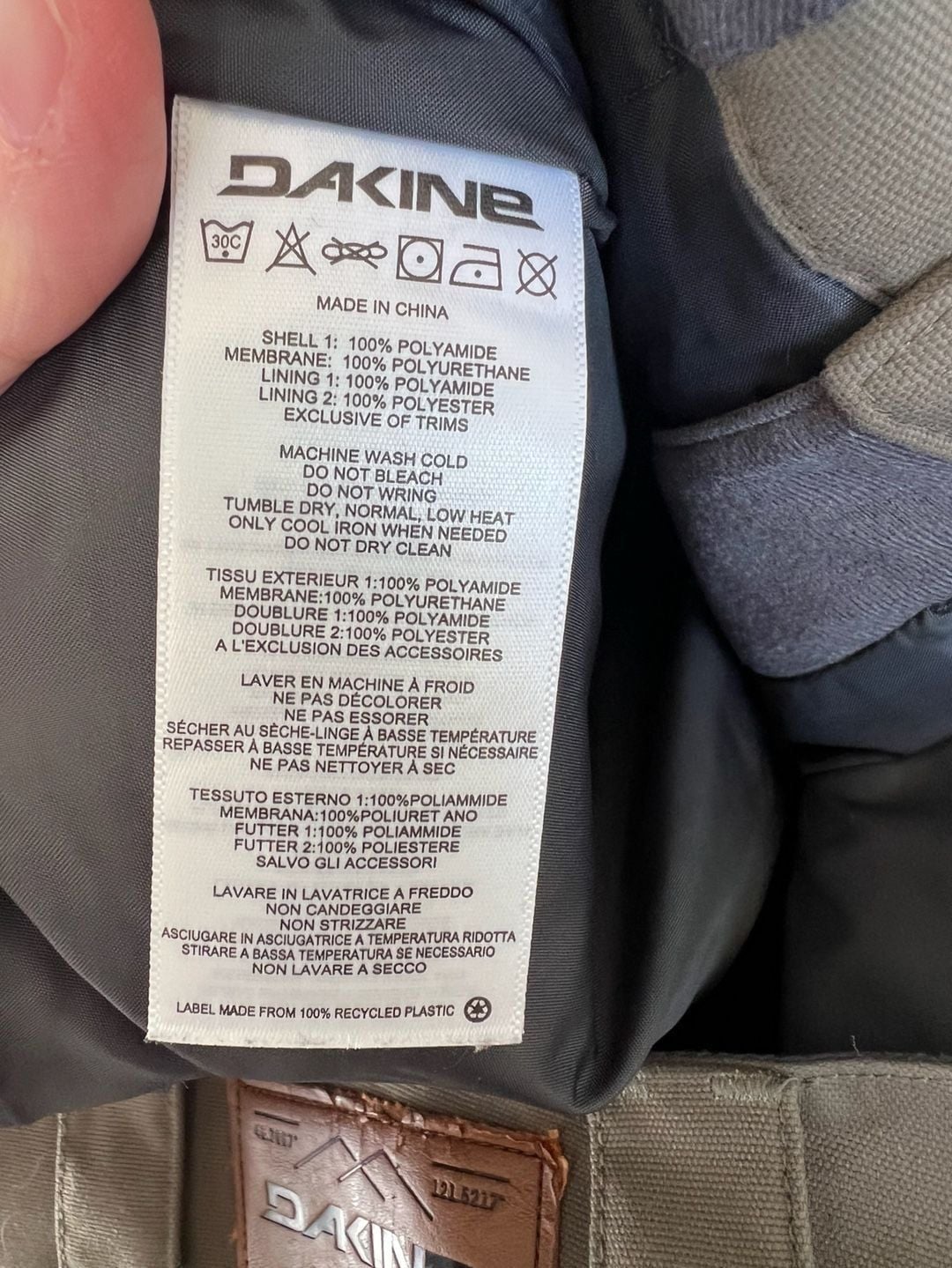 Men’s Dakine Snowboard Pants Size M Olive Green Ski Snow Winter 5