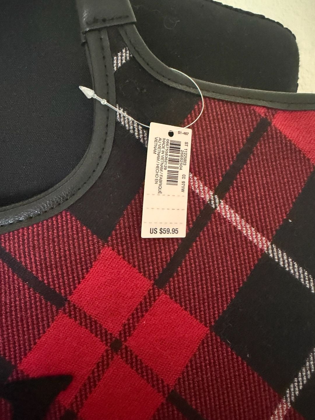 Victoria's Secret Red Plaid Tote Bag 4