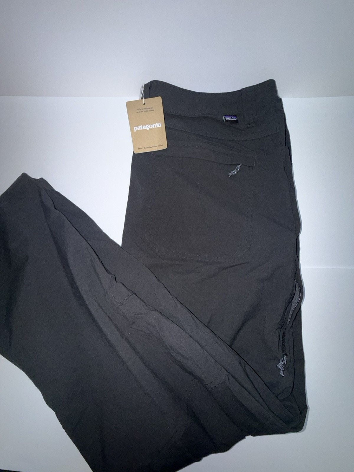 Patagonia Men’s Black Chino Pants 38 Regular Straight 50+ UPF Flat Front NWT 4