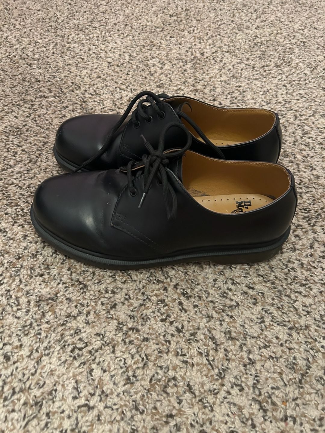 Dr. Martens 3-Eye Leather Oxford Shoes Black 2
