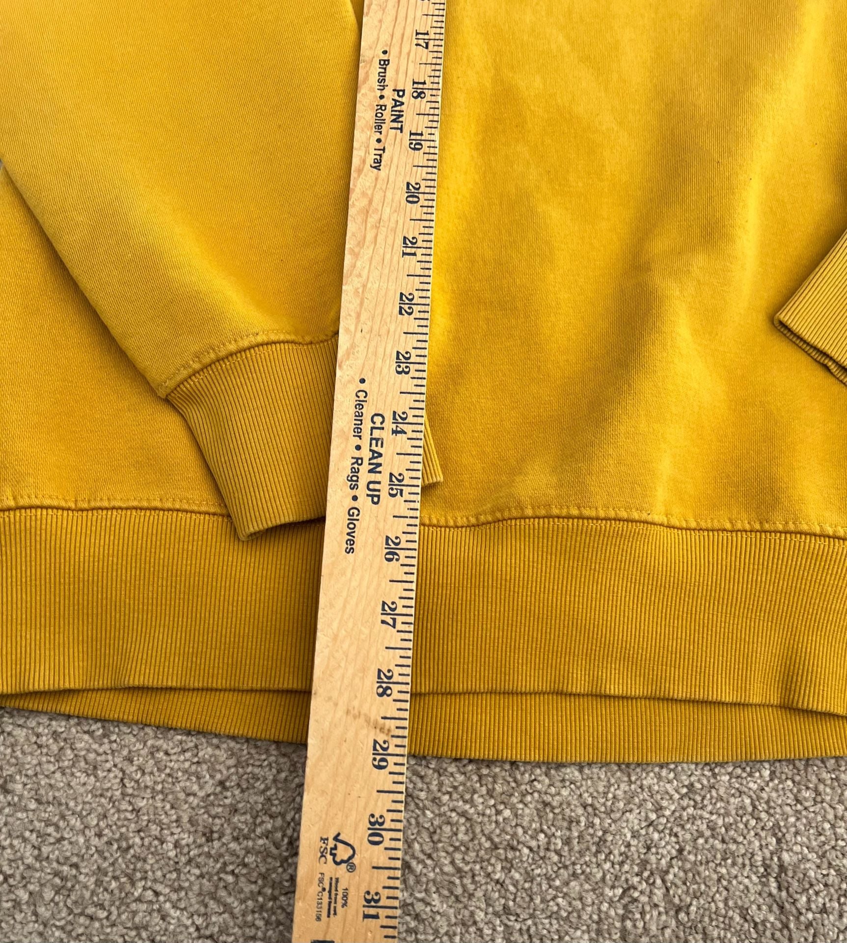 Gant 1949 American Sportswear Sweatshirt Crewneck Size XXL Mustard Yellow 5