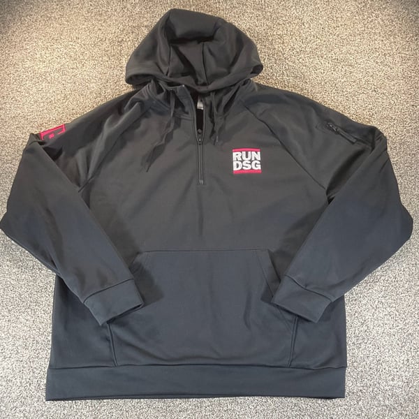 Nike T-Mobile Run DSG Half-Zip Pullover Hoodie Black Size XL