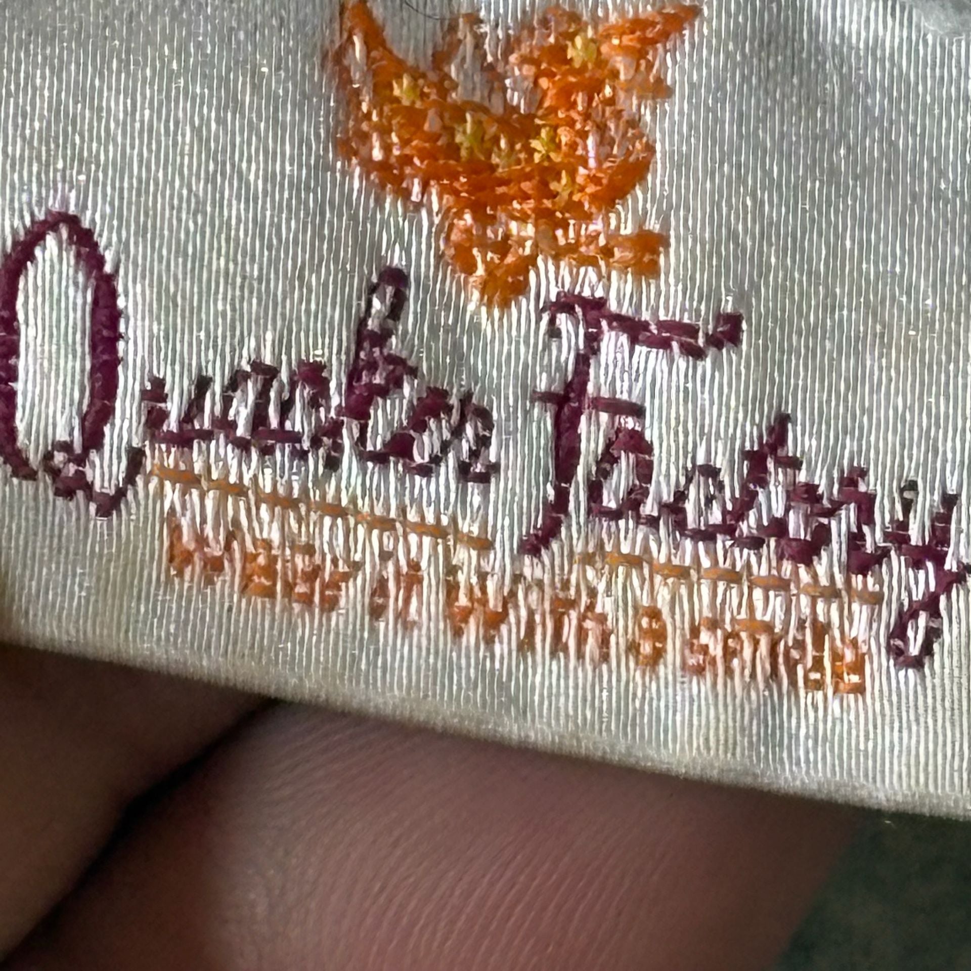 Quacker Factory Quarter Zip Fleece Sweatshirt XL Gray Rhinestone 7