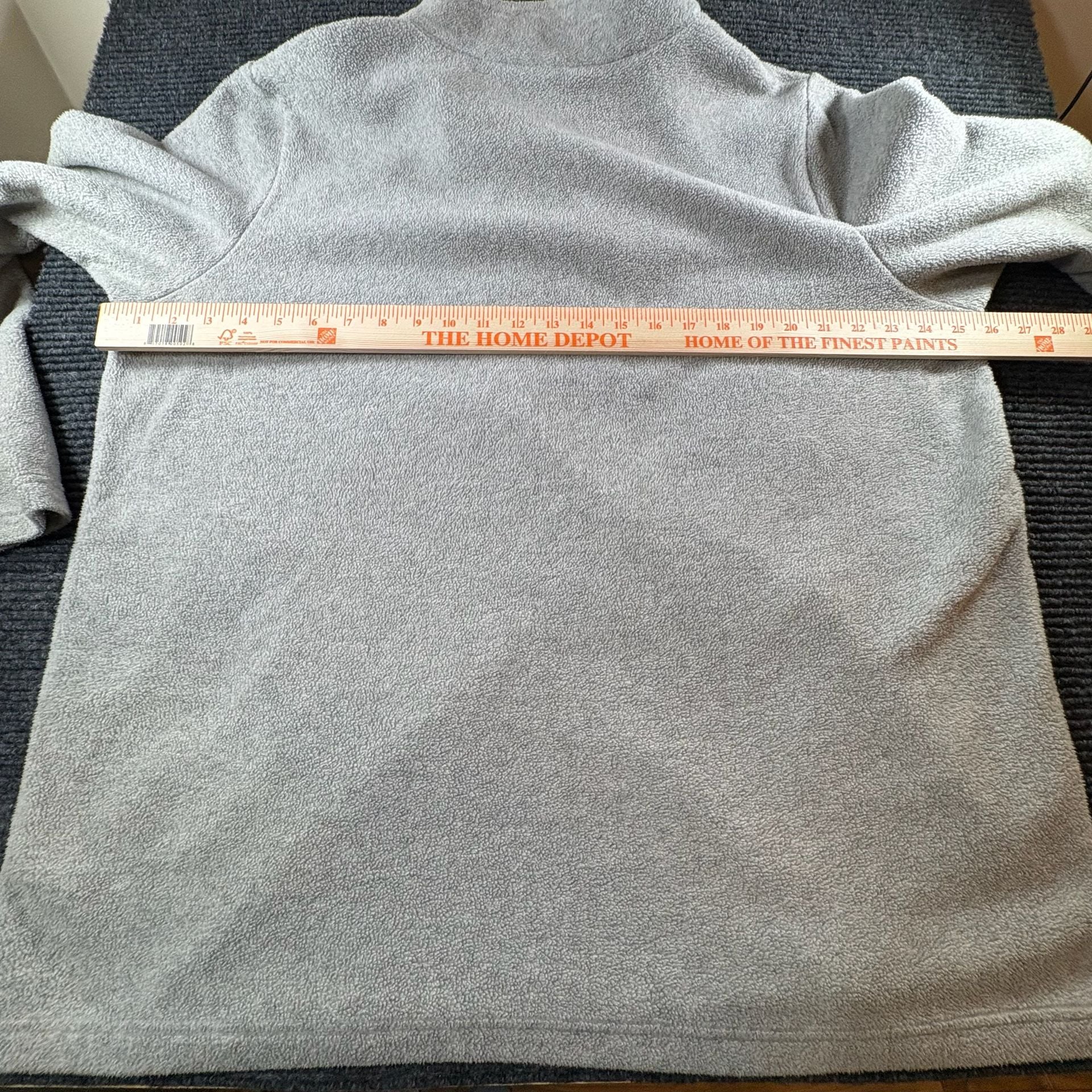 Quacker Factory Quarter Zip Fleece Sweatshirt XL Gray Rhinestone 11
