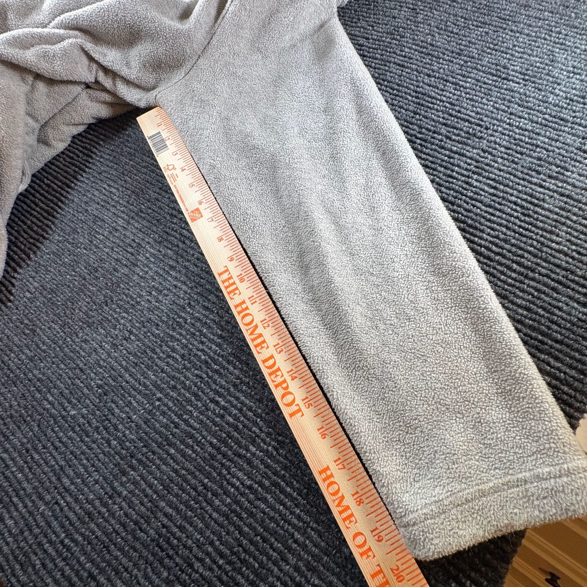 Quacker Factory Quarter Zip Fleece Sweatshirt XL Gray Rhinestone 16