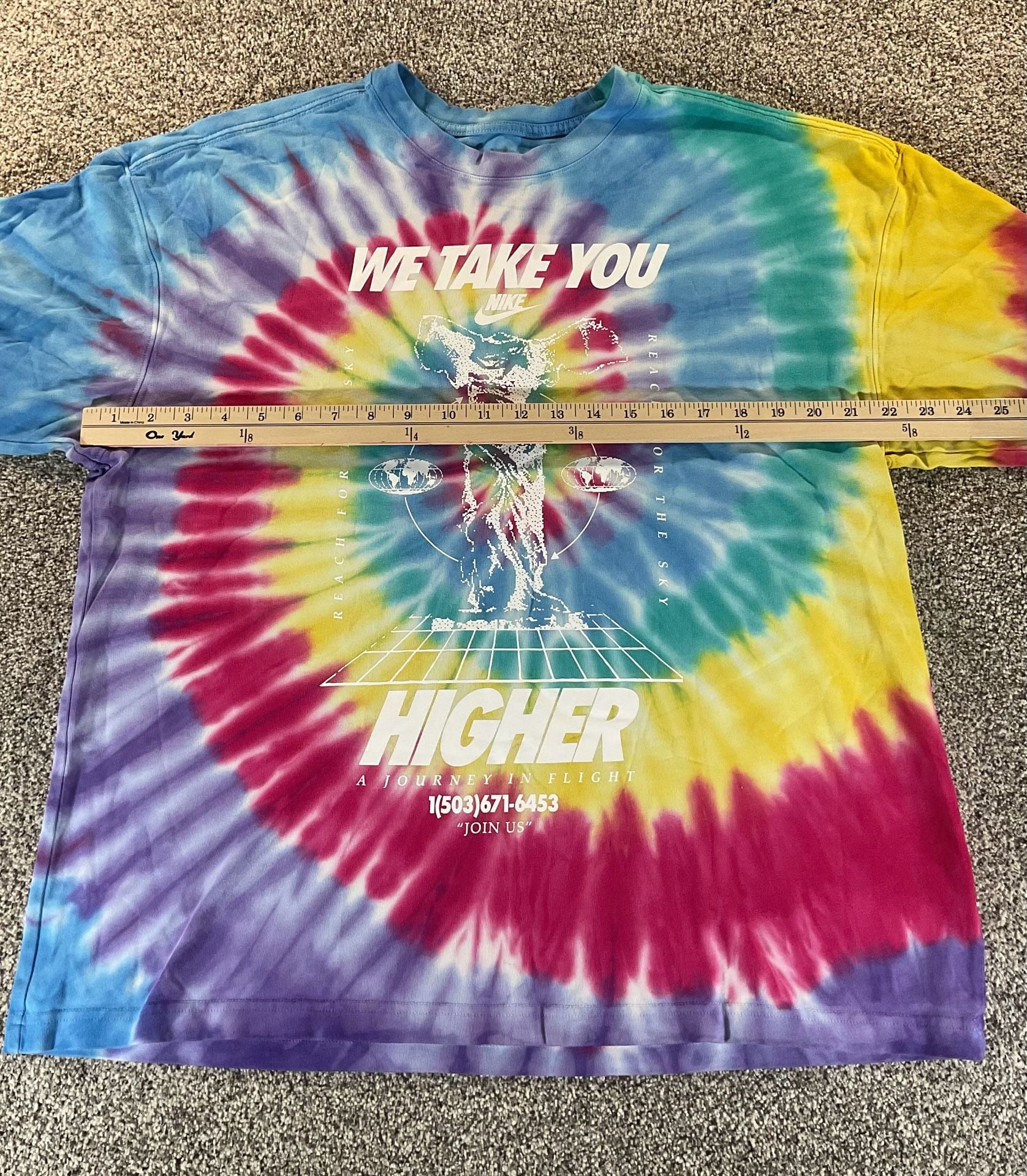 Nike We Take You Higher Tie Dye T-Shirt Size Medium 7