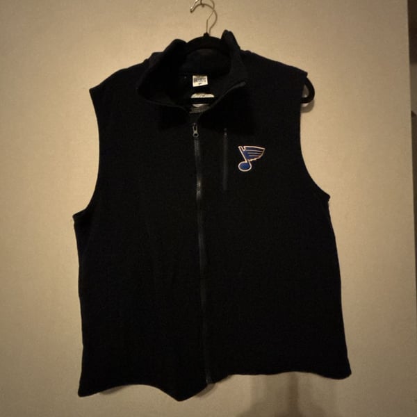 St. Louis Blues Fleece Vest Size L Fox Sports Midwest