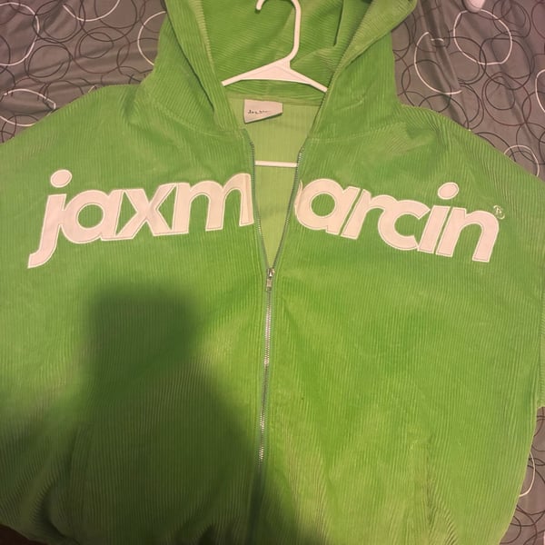 Jax Marcin Corduroy Full Zip Hoodie Green