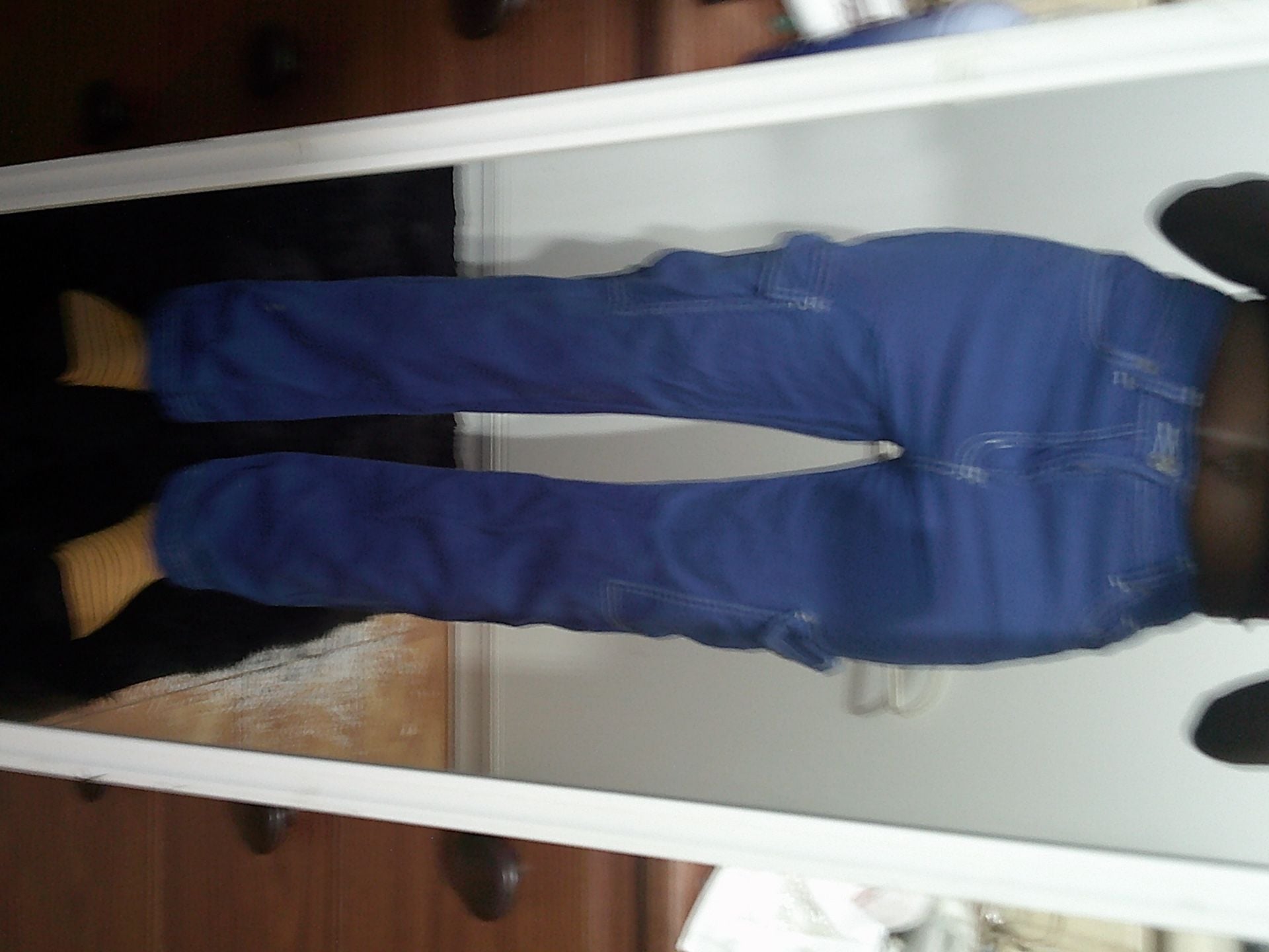 S.O.N.G Straight Leg Blue Cargo Jeans 2