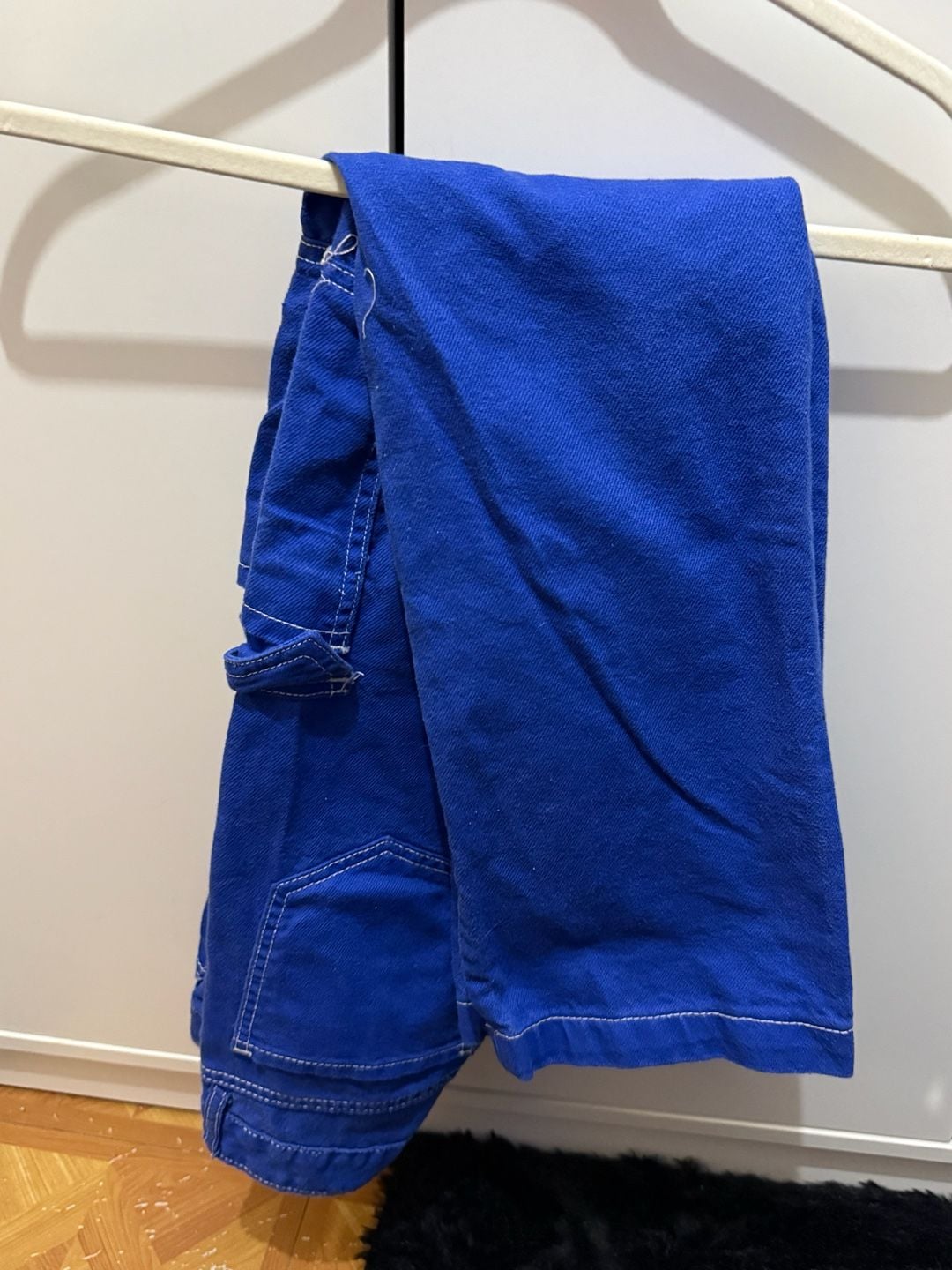 S.O.N.G Straight Leg Blue Cargo Jeans 6