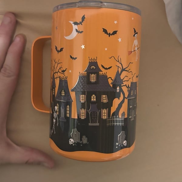Clementine Haunted House 17oz Stainless Steel Insulated Mug
