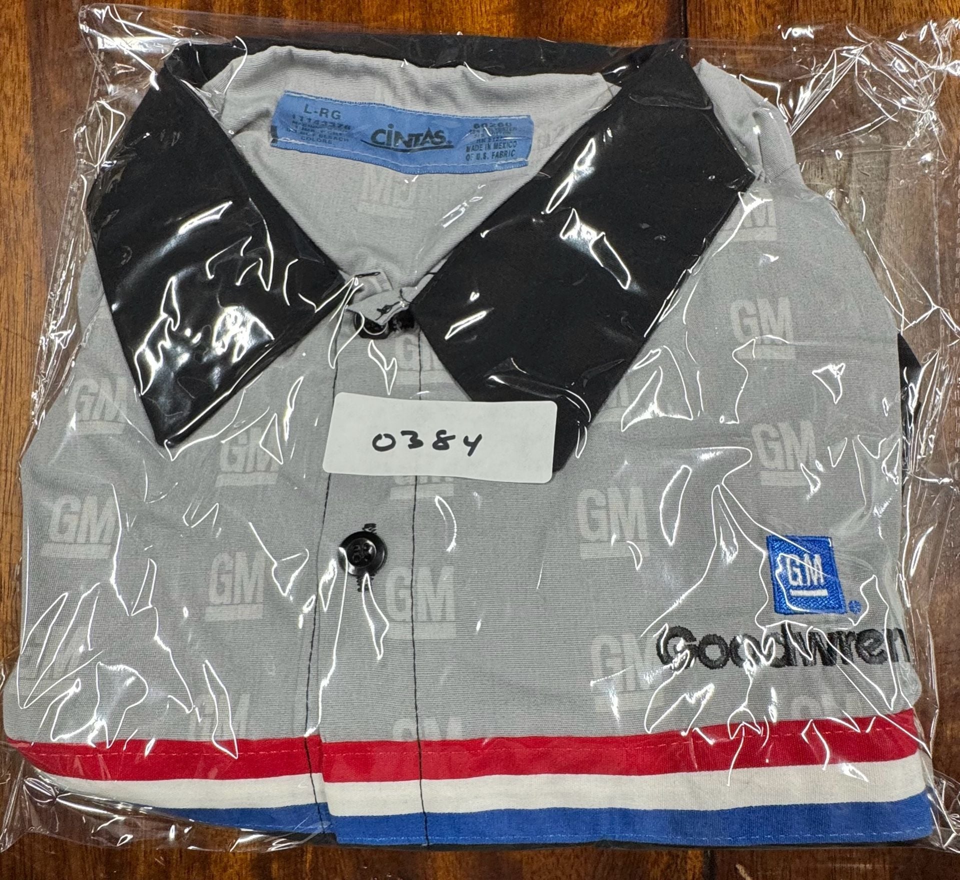 Cintas GM Goodwrench Long Sleeve Work Shirt Size Large Black Racing 9
