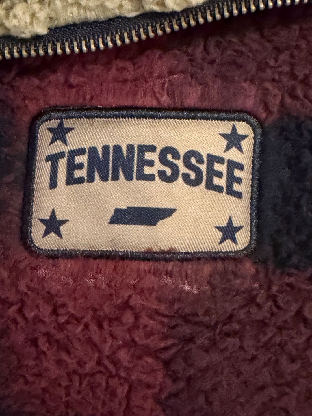 Home Free Tennessee Sherpa Fleece Pullover Size M 38/40 Red Black Plaid 4