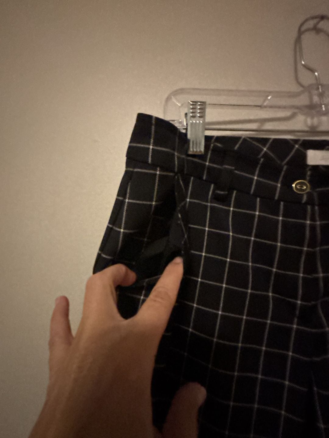 Lady Hagen Pants Size 8 Black Windowpane Grid Golf Dress Ankle 5