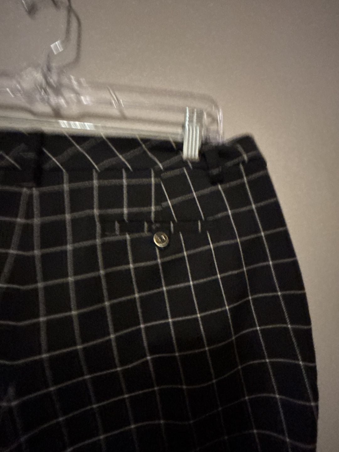 Lady Hagen Pants Size 8 Black Windowpane Grid Golf Dress Ankle 7