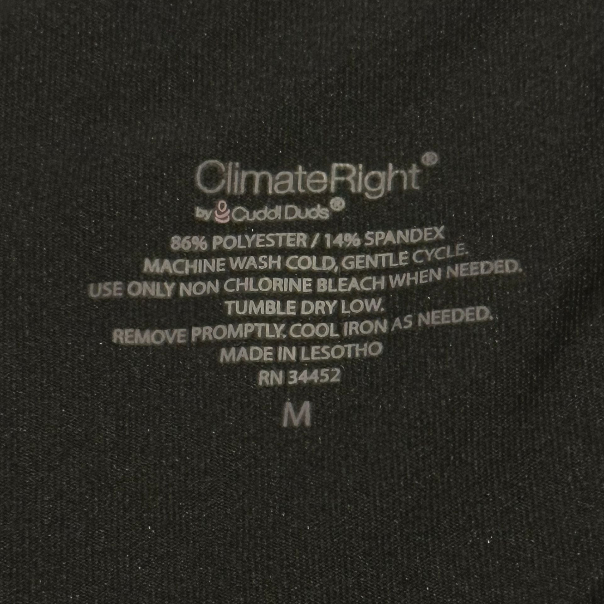 Climate Right by Cuddl Duds Leggings Size M Black Thermal Base Layer 4