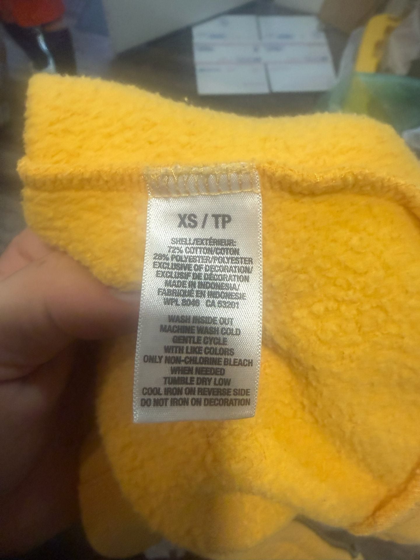 Aeropostale Full-Zip Hoodie Size XS Yellow Fleece 8