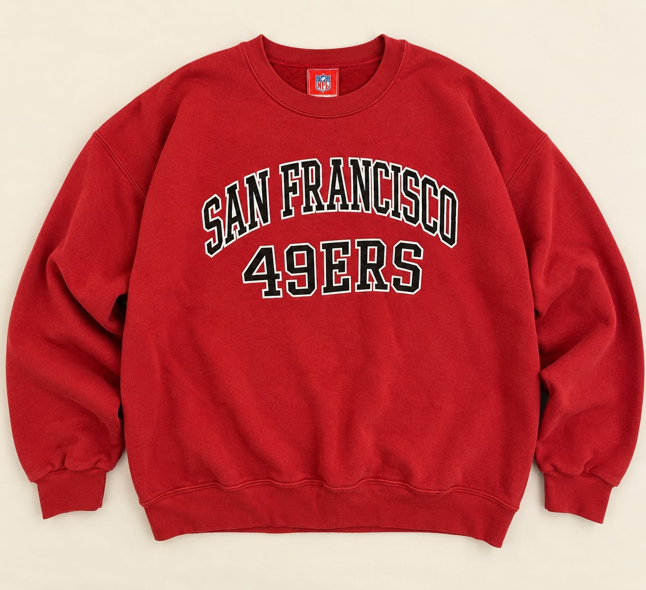 San Francisco 49ers NFL Red Crewneck Sweatshirt Oversized XL Football 2