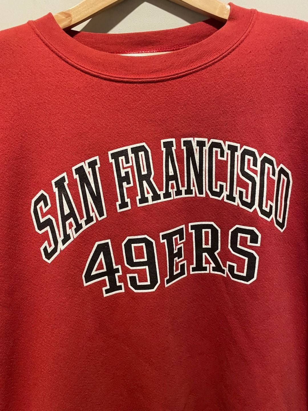 San Francisco 49ers NFL Red Crewneck Sweatshirt Oversized XL Football 6