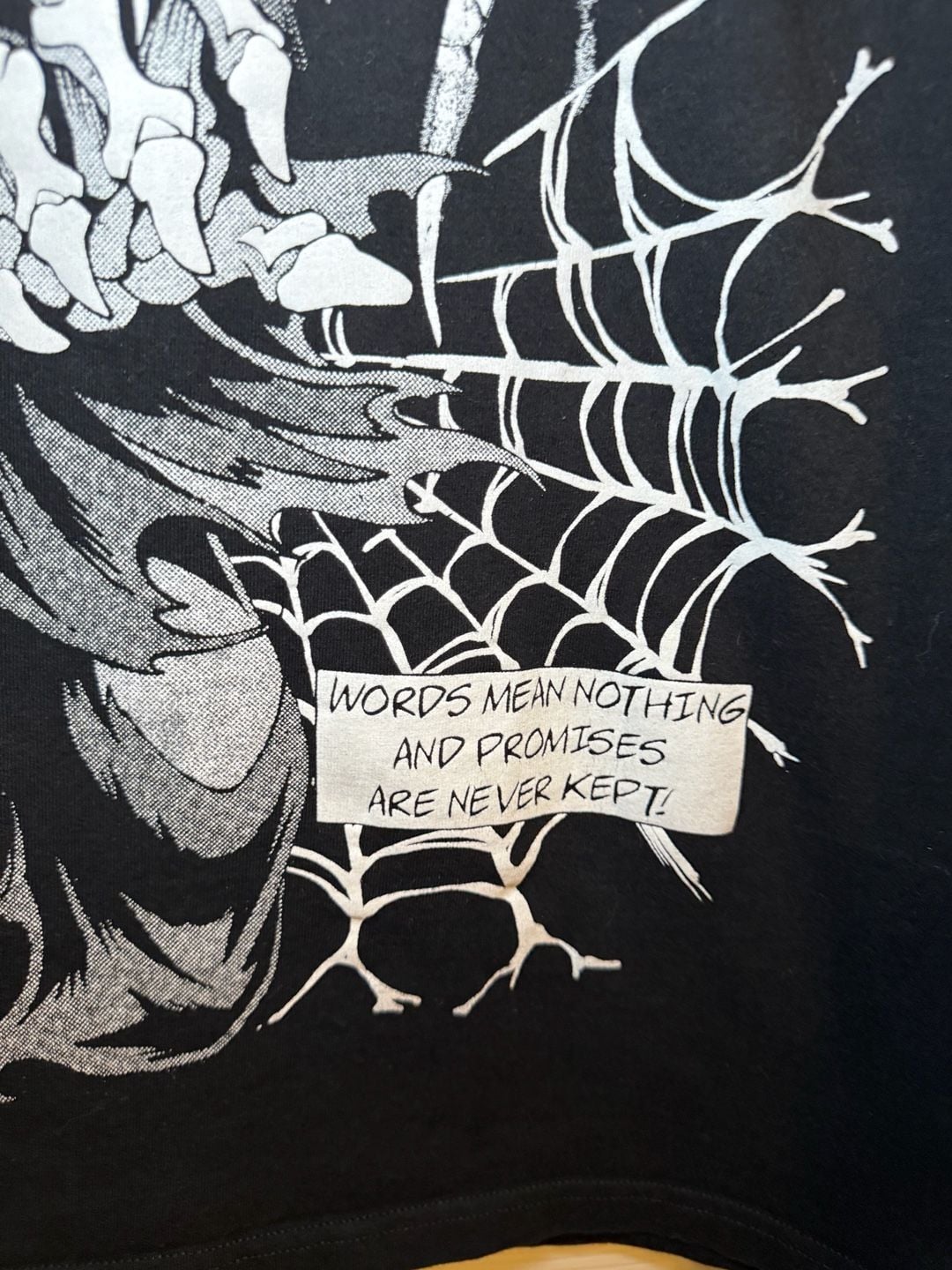 Broken Promises Grim Reaper Graphic T-Shirt Size M Black 5