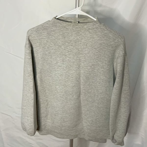 Rachel Zoe Gray Mock Neck Sweatshirt Women’s Size S