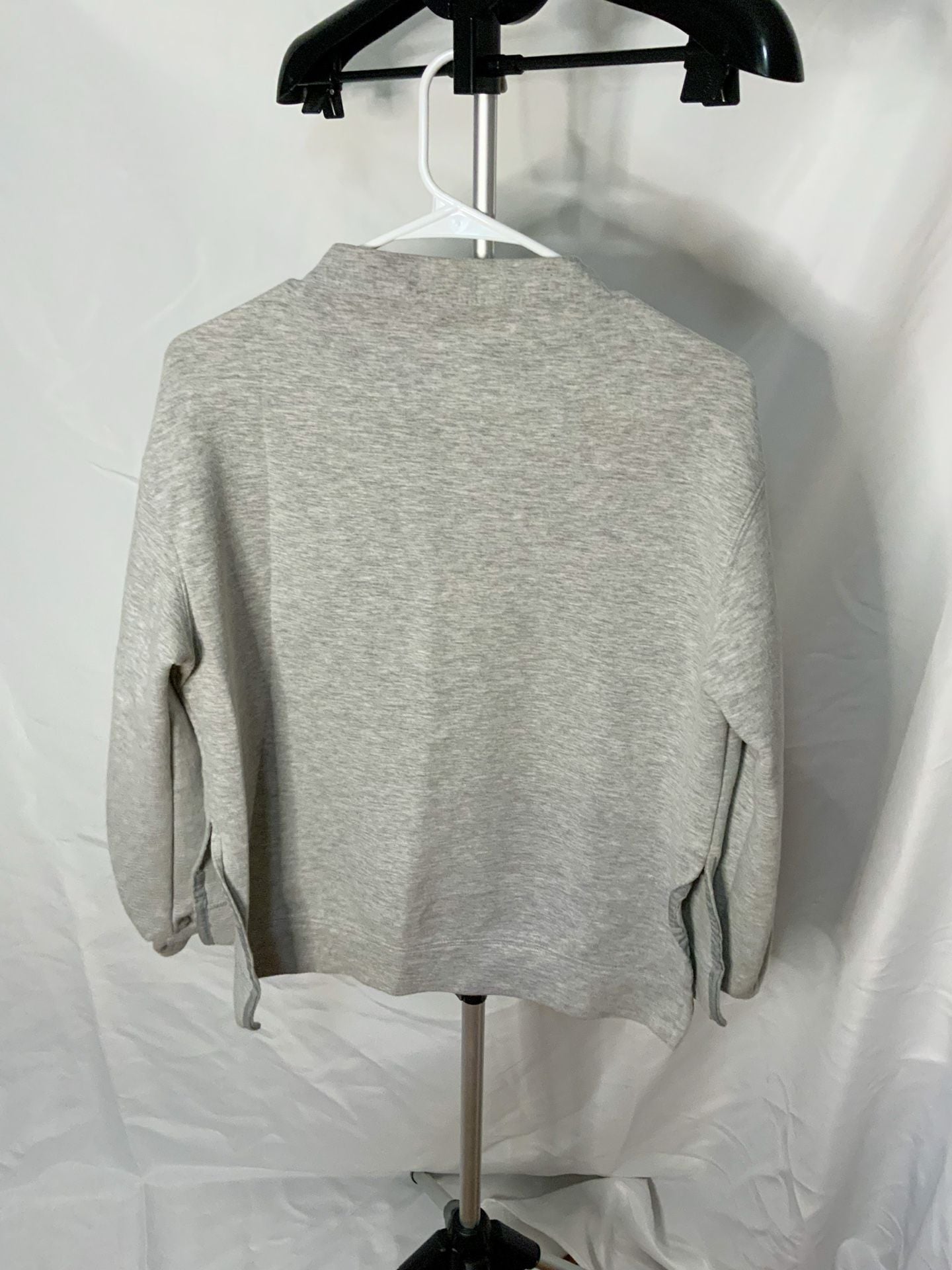 Rachel Zoe Gray Mock Neck Sweatshirt Women’s Size S 3