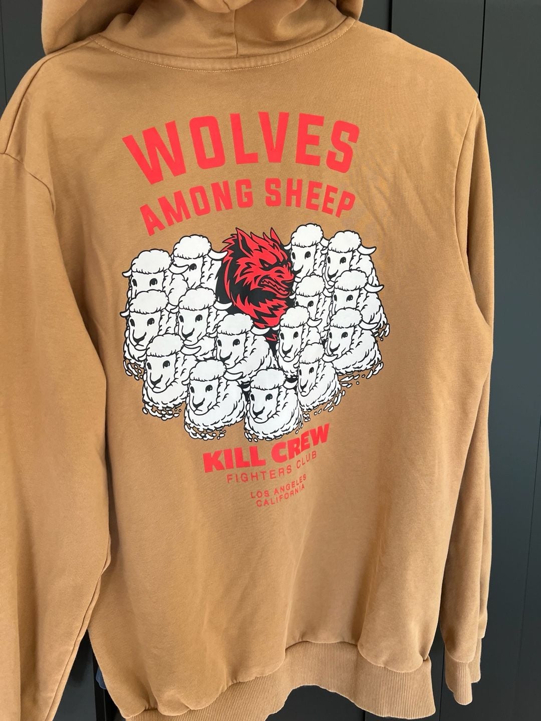 Kill Crew Wolves Among Sheep Hoodie Size M Sand 2