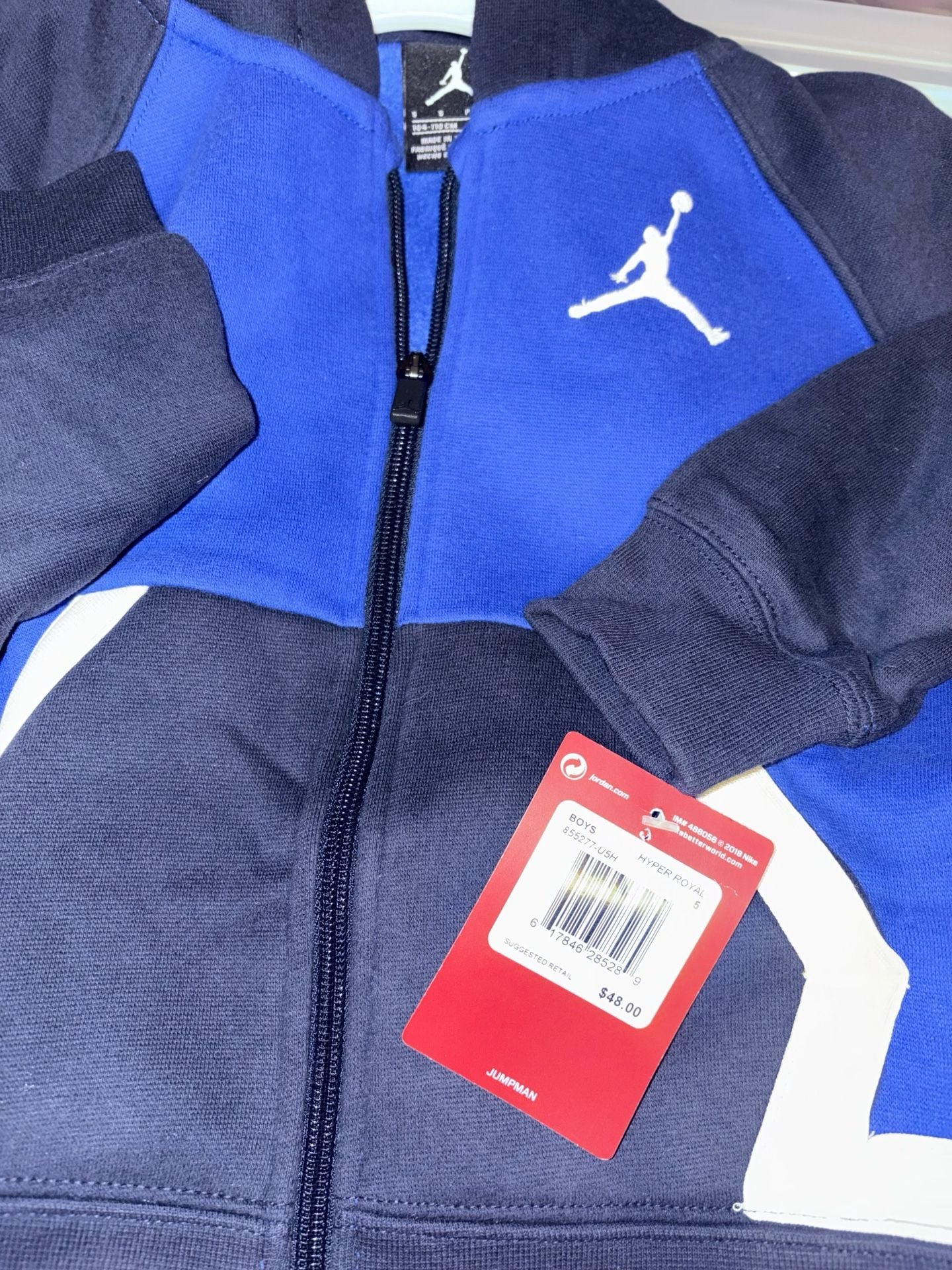 Jordan Full Zip Hoodie Size 5 Hyper Royal 4