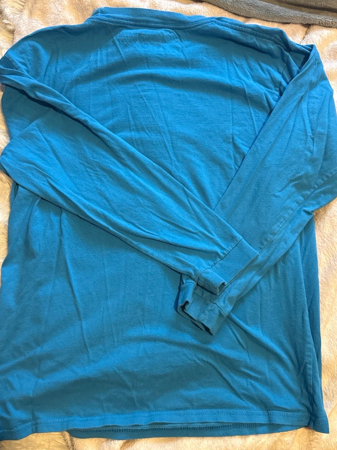 Brock Davis Butter Up Long Sleeve Graphic T-Shirt XL Blue 5