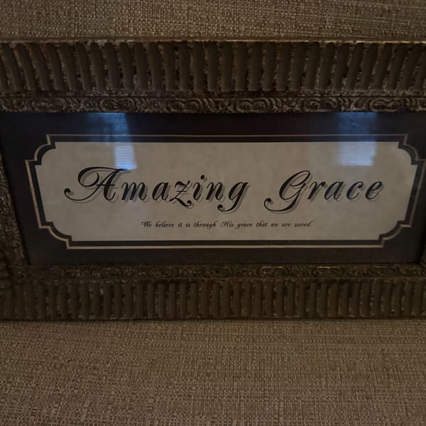 Heartfelt Inc. Amazing Grace Framed Wall Art Sign