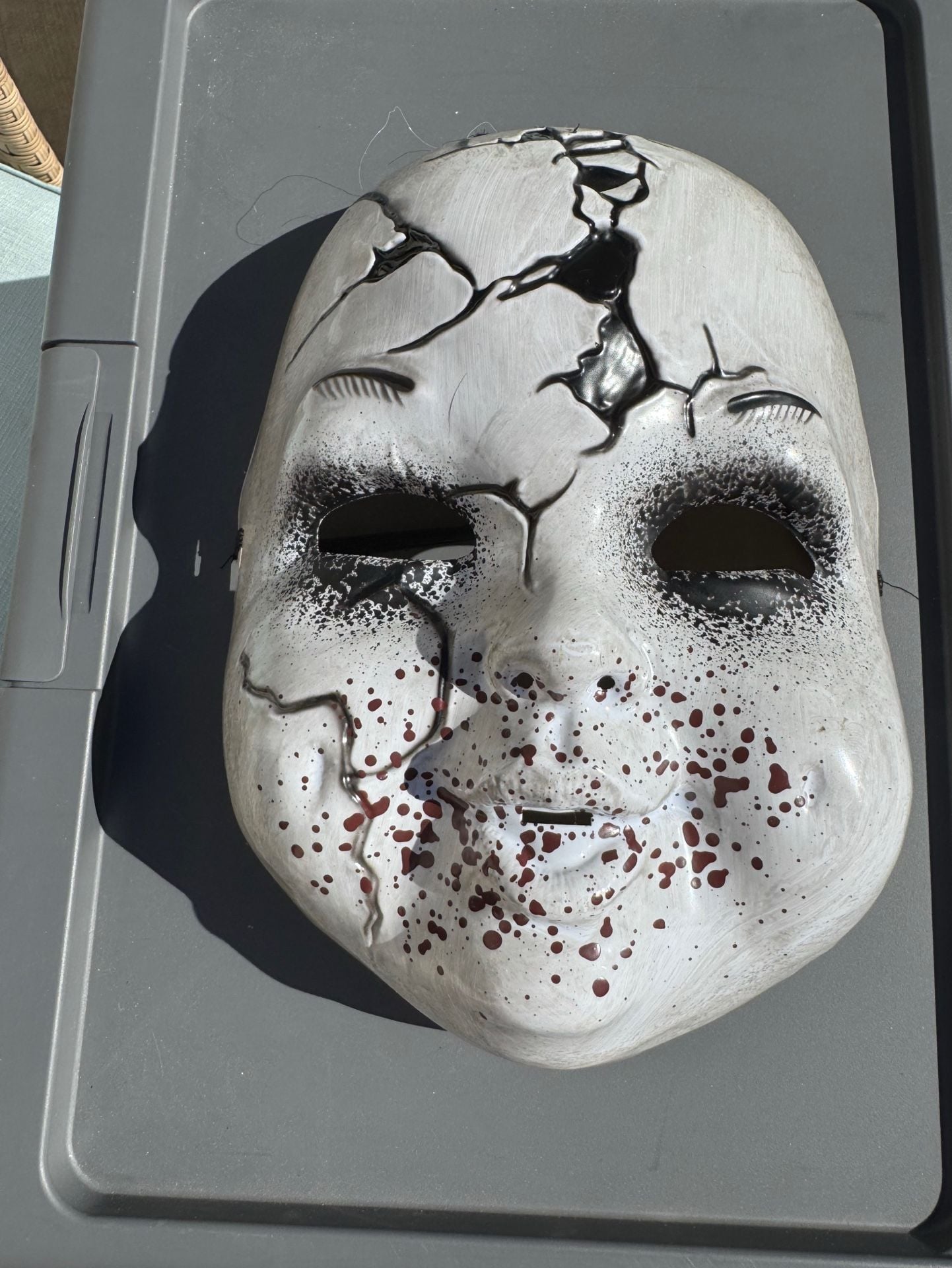 Cracked Doll Mask Halloween Costume Prop 2