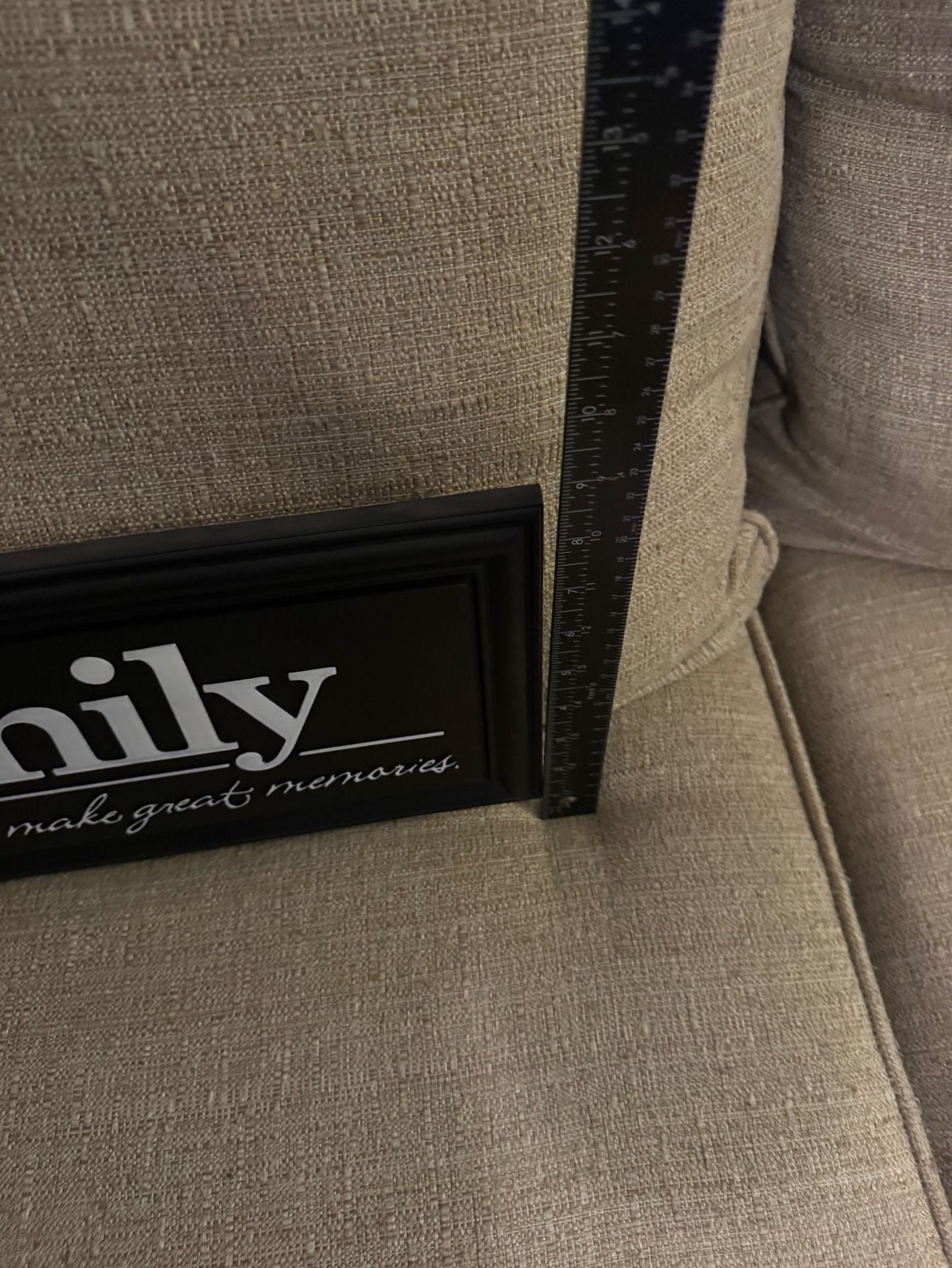 Family Simple Moments Make Great Memories Wall Decor Sign Black White 18x7 3