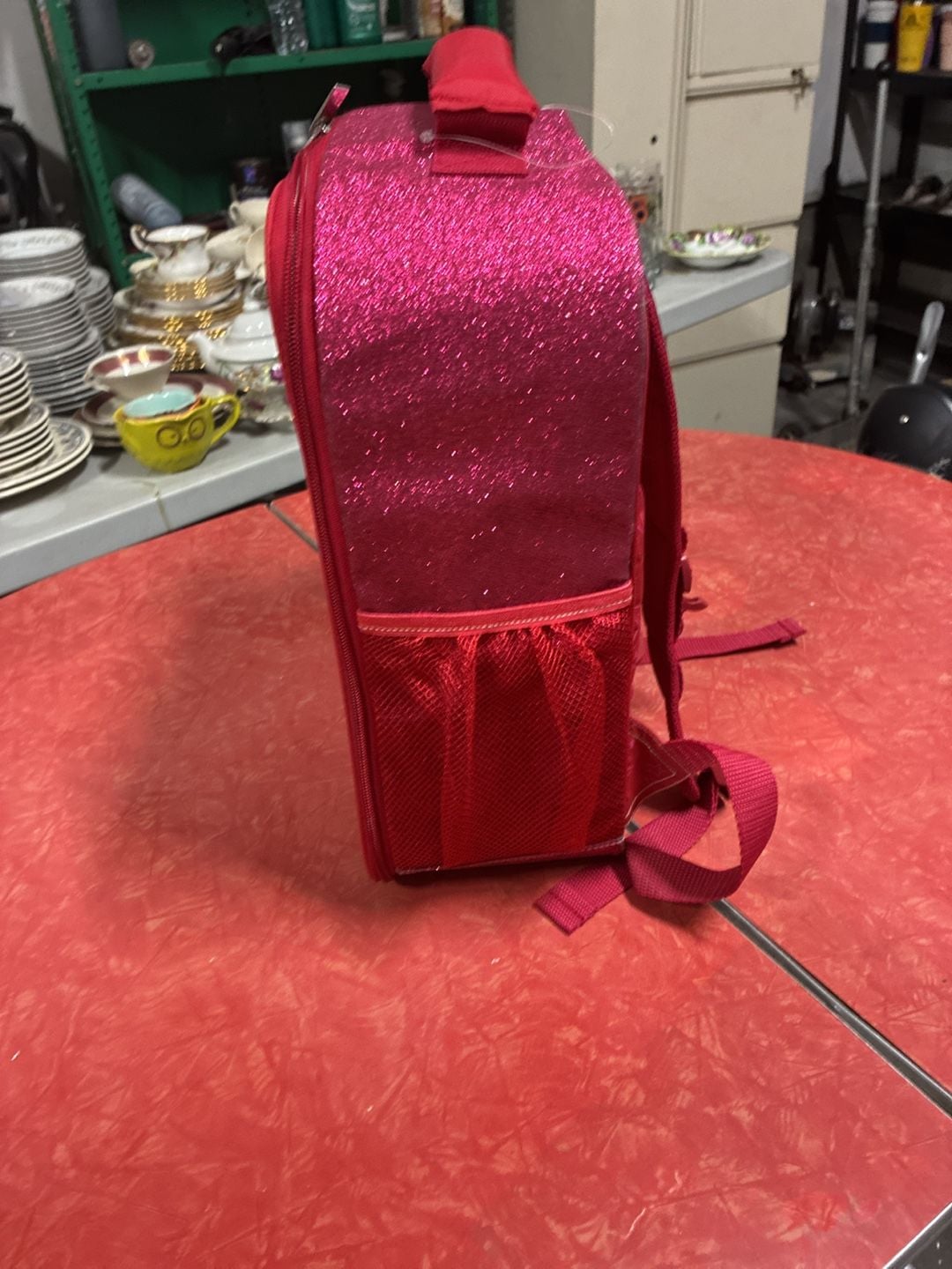 American Girl Sparkle Doll Tote Backpack Pink Star Window 3