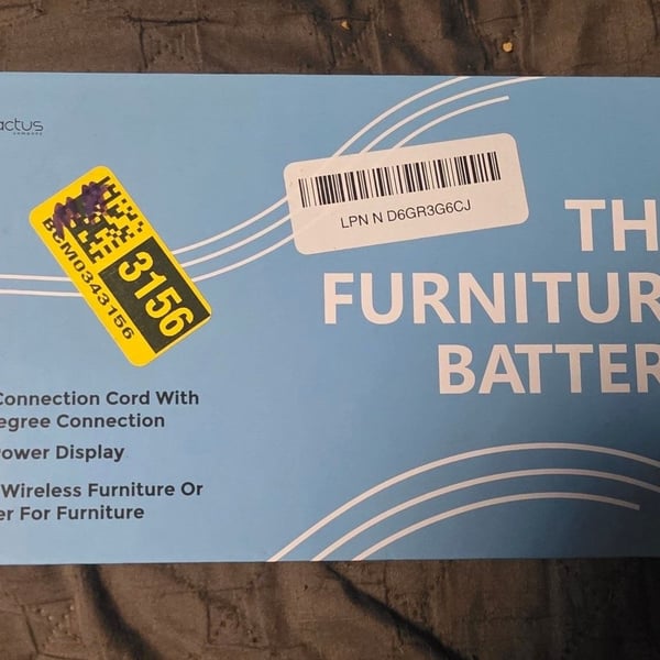 The Blue Cactus Furniture Battery RWX-RBP02 Black