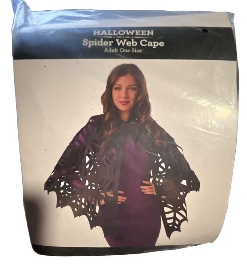 Celebrate It Spider Web Cape Adult One Size Halloween 1