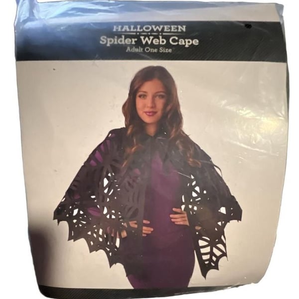 Celebrate It Spider Web Cape Adult One Size Halloween