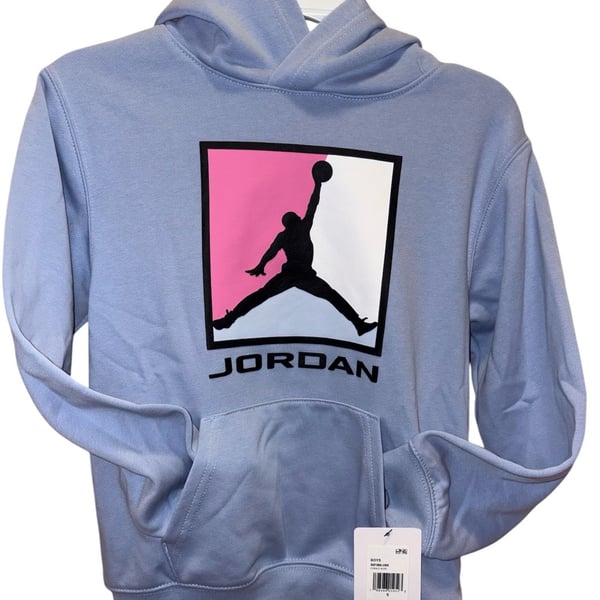 Jordan Baseline Graphic Hoodie Size S 8/10 Cobalt Bliss