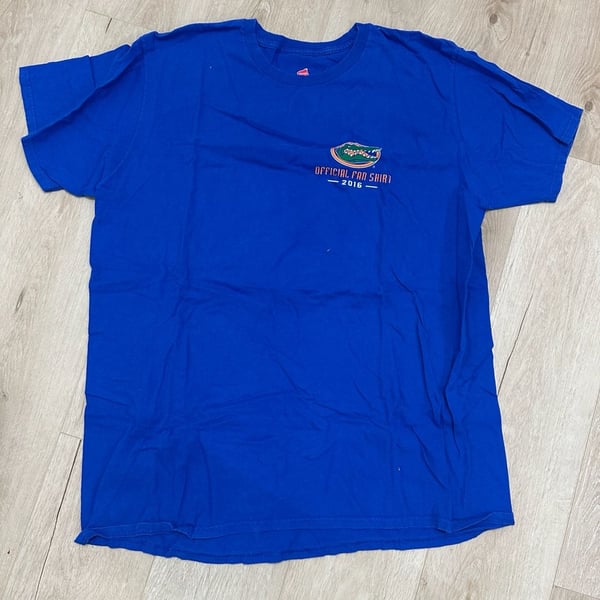 Hanes Florida Gators Fear The Swamp T-Shirt Size 2XL Royal Blue 2016