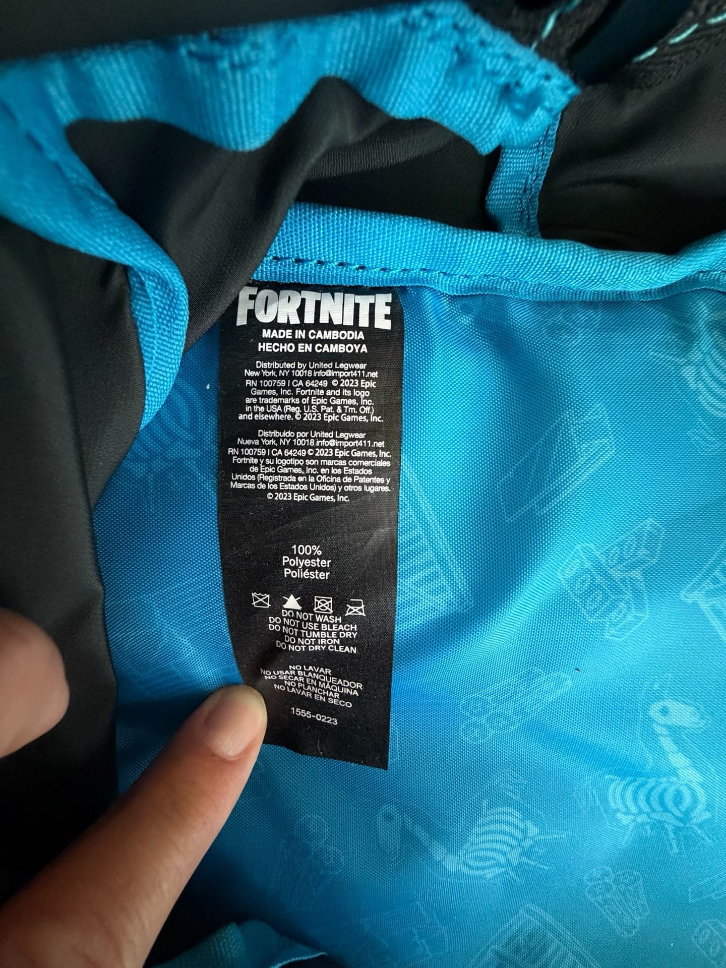 Fortnite Black Llama 18-Inch Laptop Backpack 7