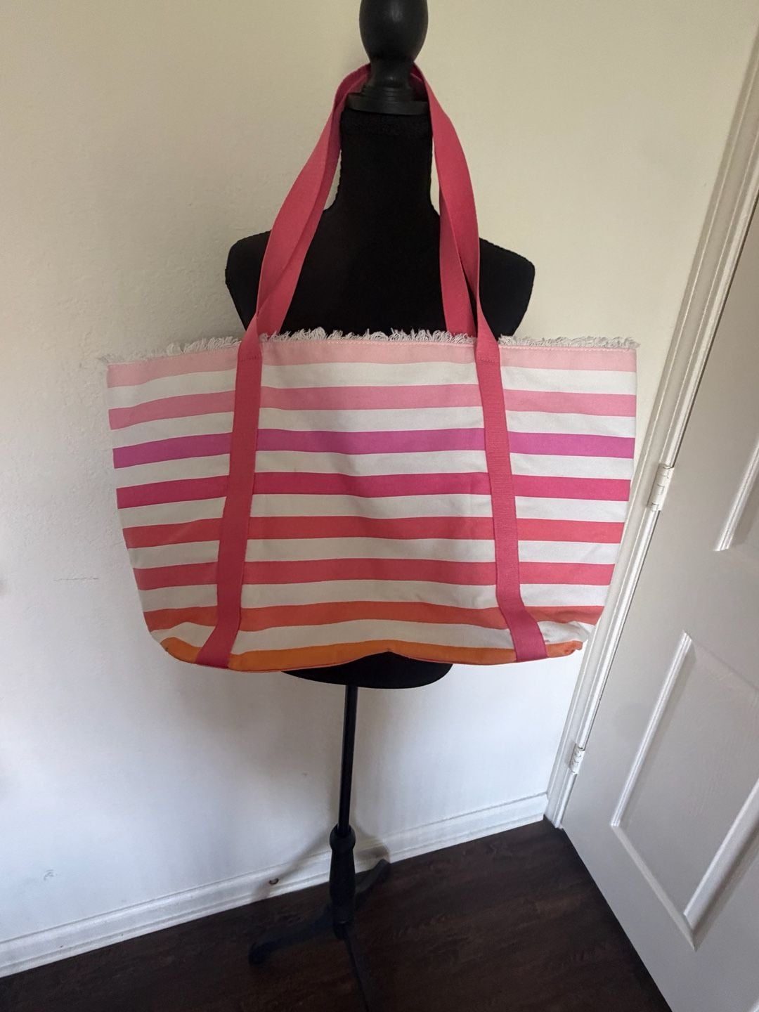 Victoria's Secret Striped Tote Bag 4