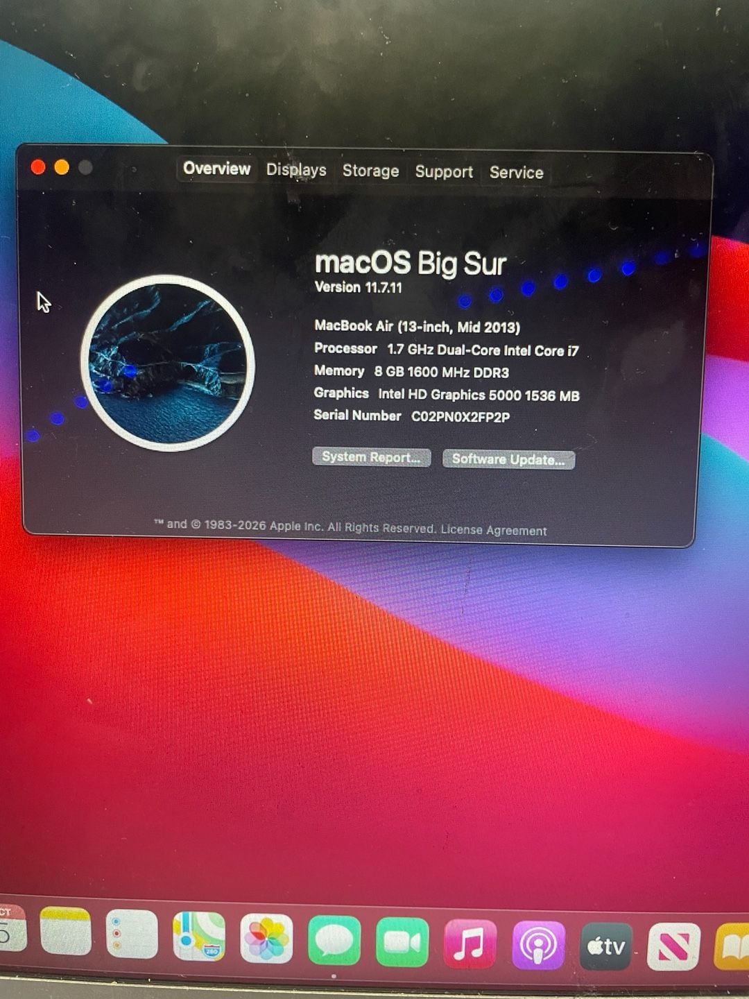 Apple MacBook Air 13-inch Mid 2013 i7 8GB RAM 4