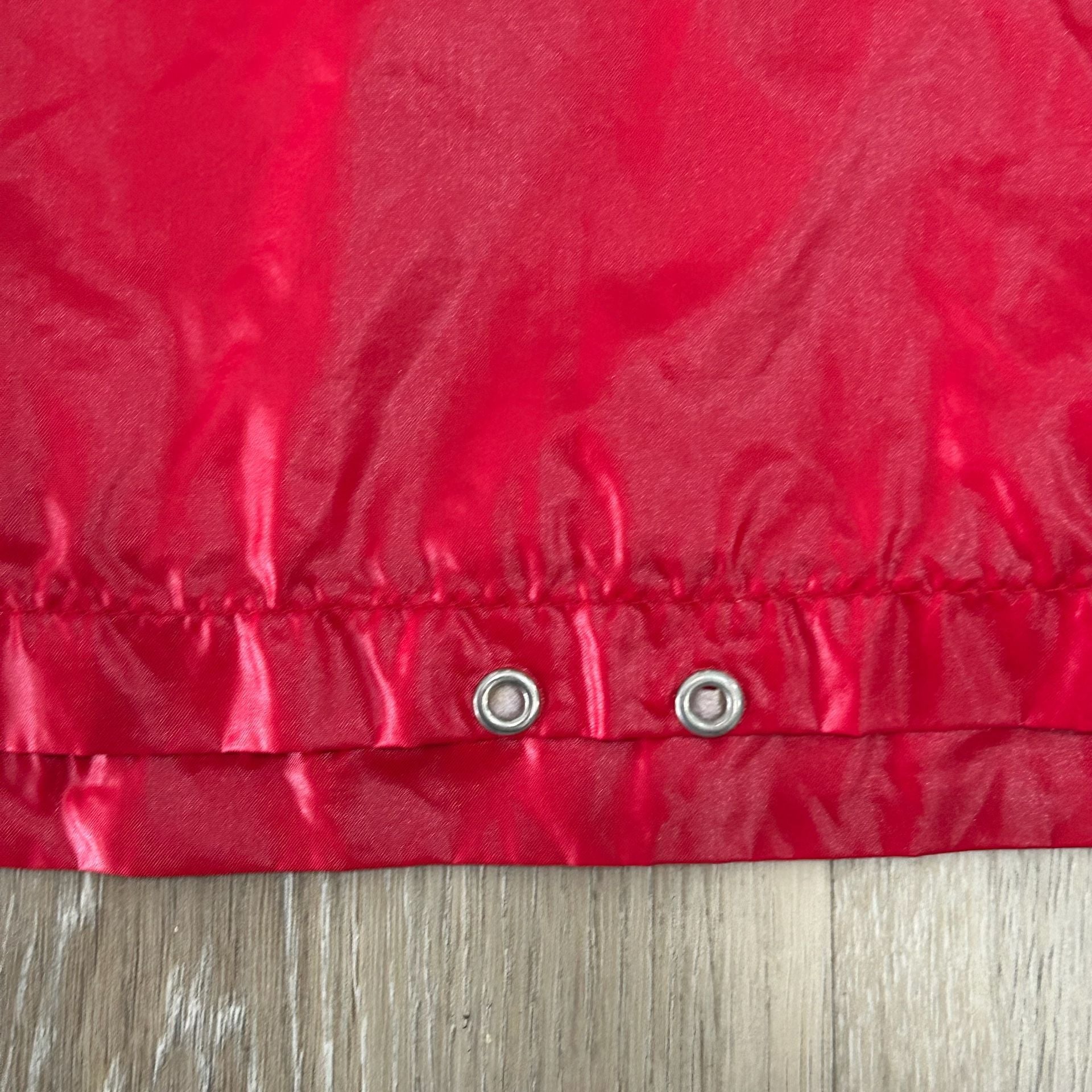 Swingster Firestone Jacket Size M Red Vintage 80s Windbreaker Anorak 8