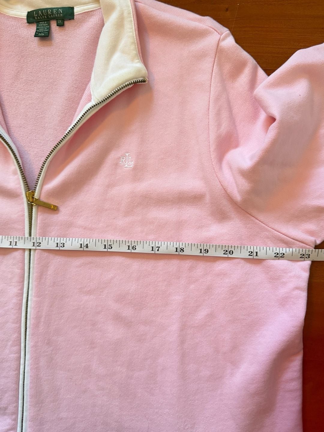 Lauren Ralph Lauren Full Zip Jacket Size 2X Pink 7