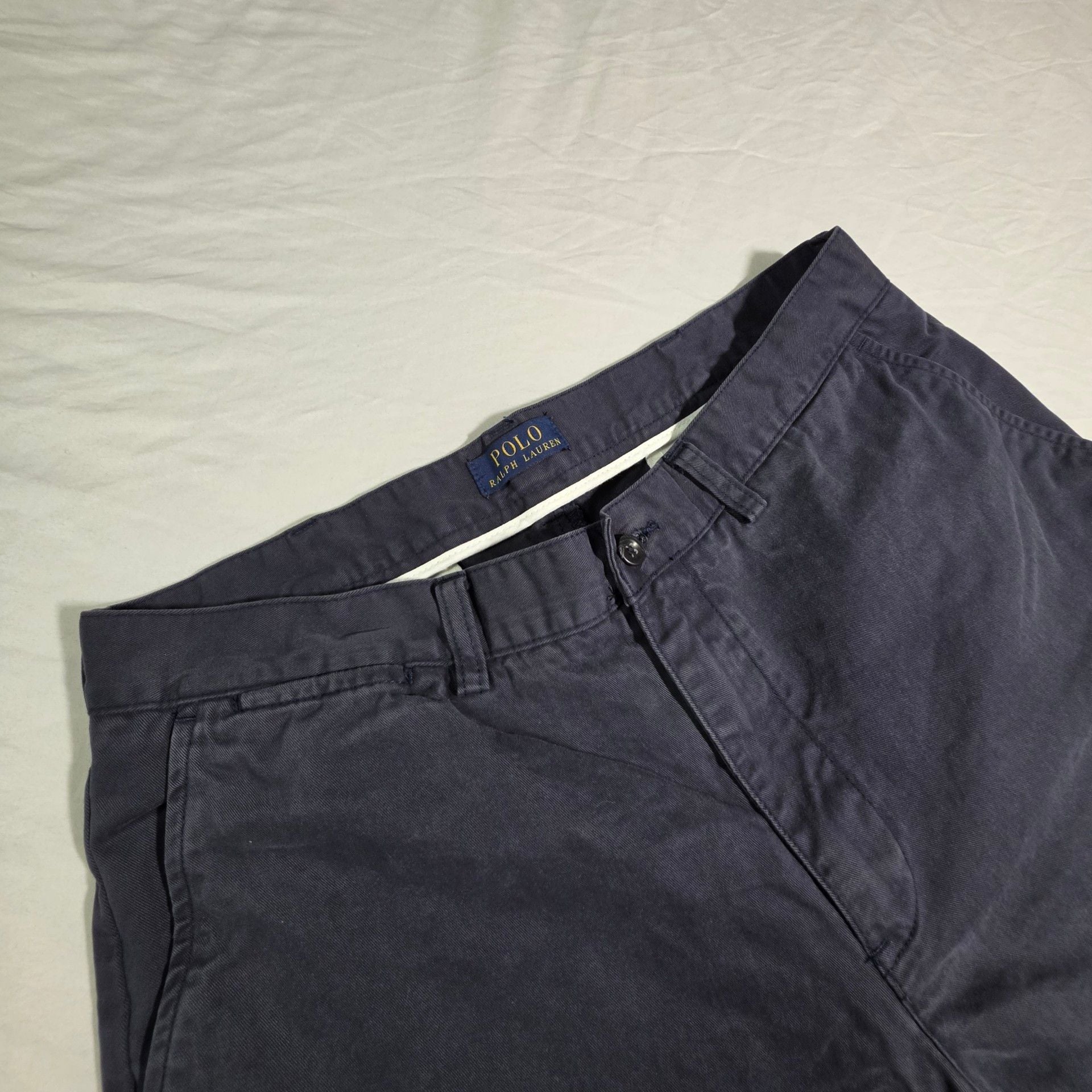 Polo Ralph Lauren Chino Shorts Size 34 Navy Blue Cotton 2