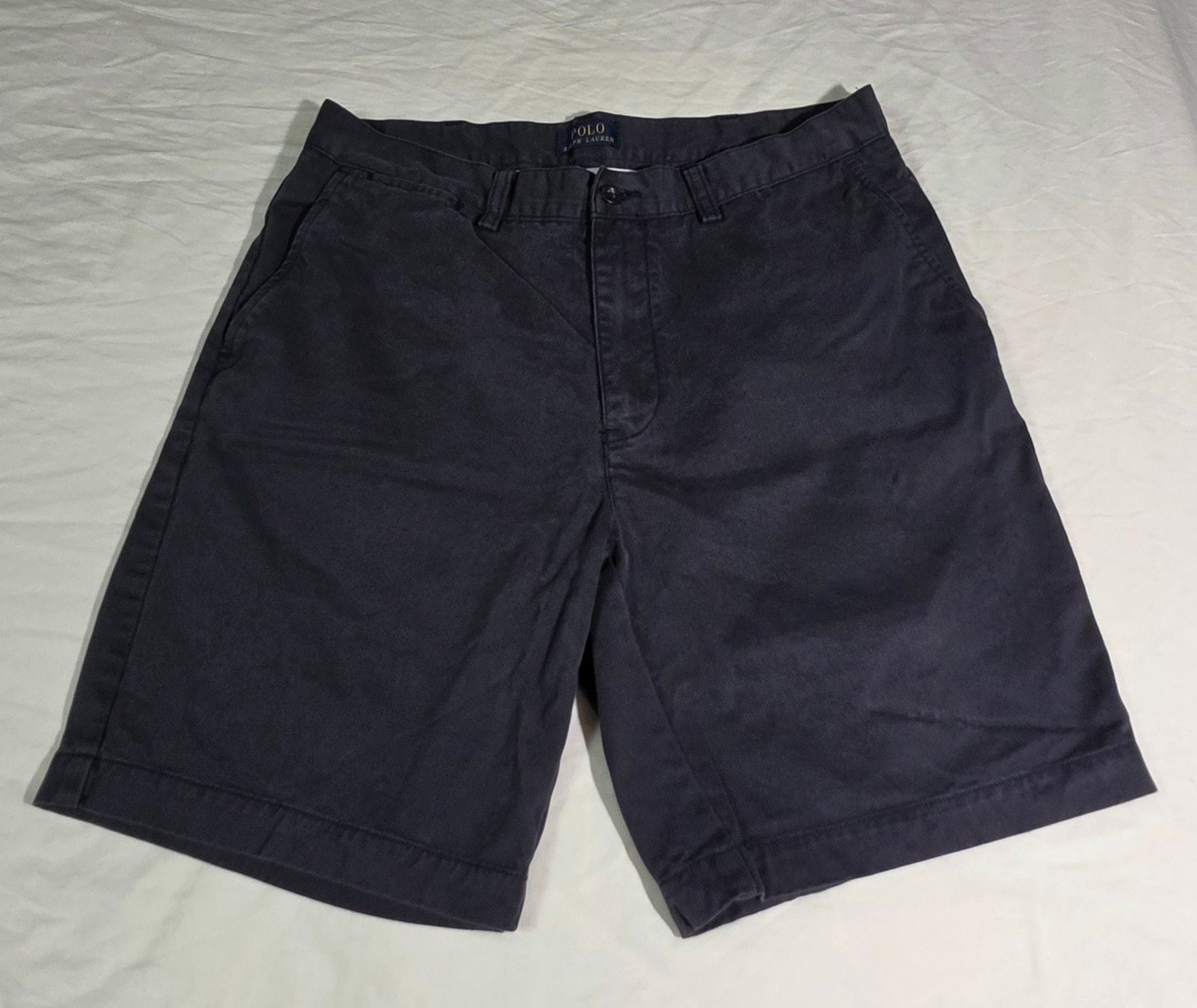 Polo Ralph Lauren Chino Shorts Size 34 Navy Blue Cotton 3
